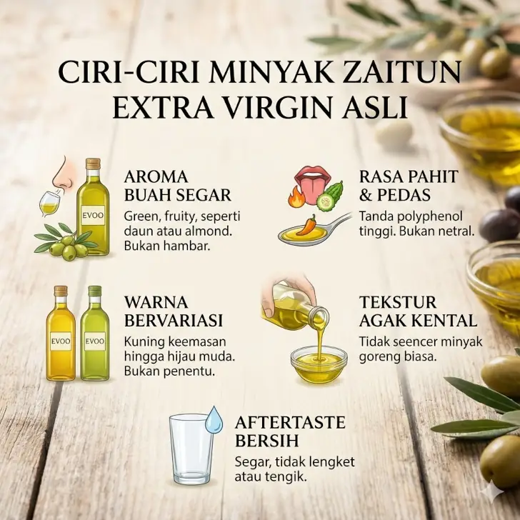 ciri-ciri minyak zaitun asli